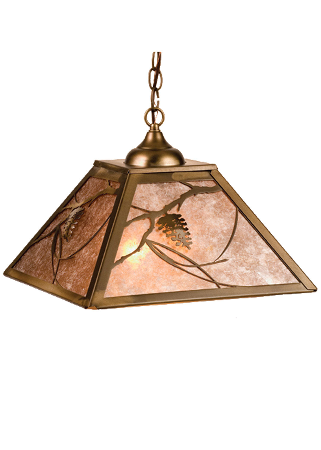 Meyda Tiffany Whispering Pines 76316 Pendant Light - Antique Copper