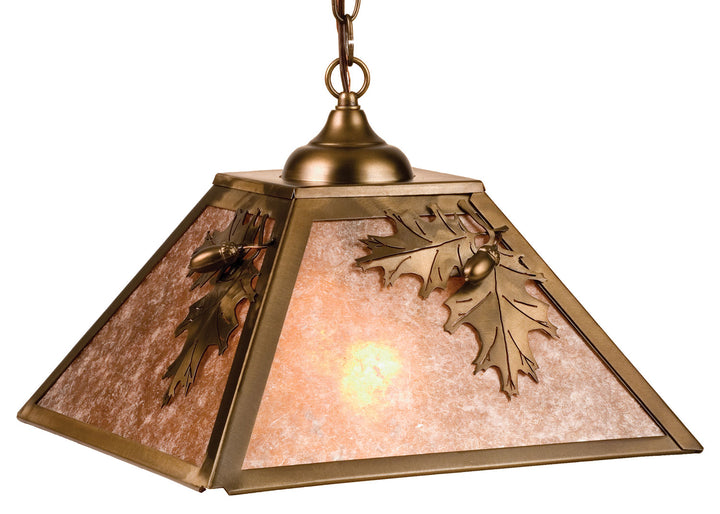 Meyda Tiffany Oak Leaf & Acorn 76317 Pendant Light - Antique Copper