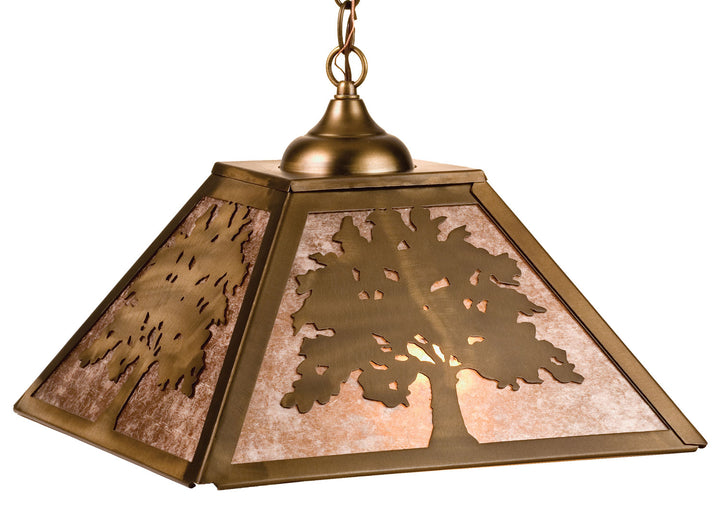 Meyda Tiffany Oak Tree 76319 Pendant Light - Antique Copper