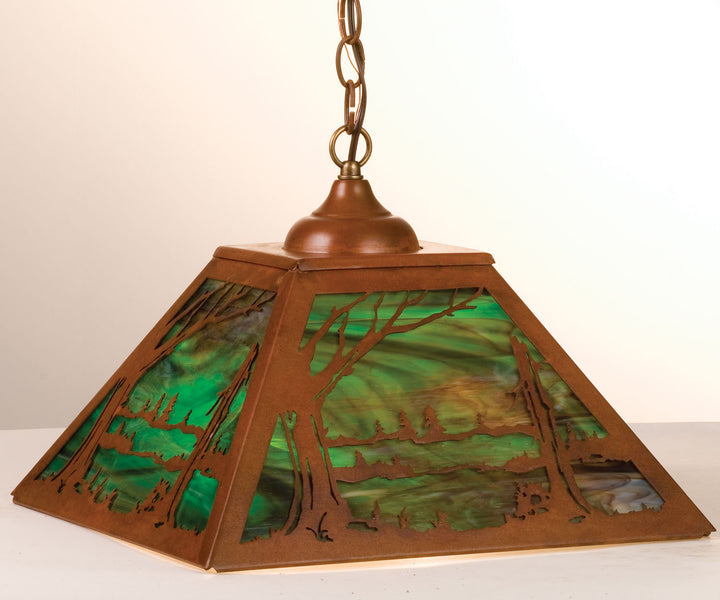 Meyda Tiffany Quiet Pond 76320 Pendant Light - Rust