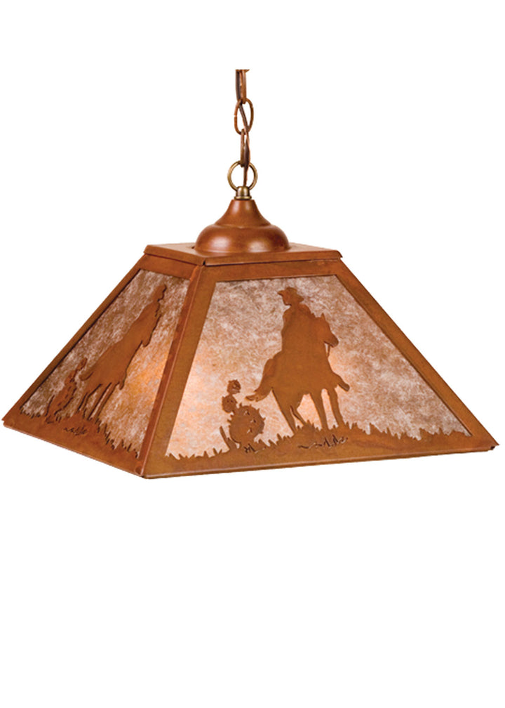 Meyda Tiffany Cowboy 76321 Pendant Light - Rust