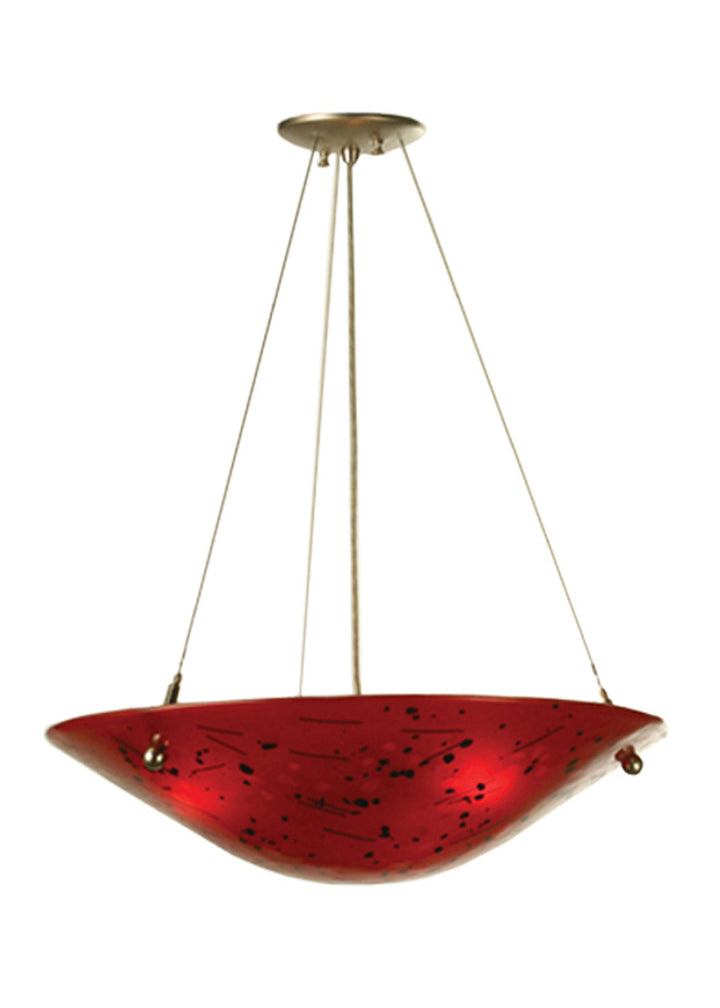 Meyda Tiffany Metro Fusion 78271 Pendant Light - Red/Black/Streamer