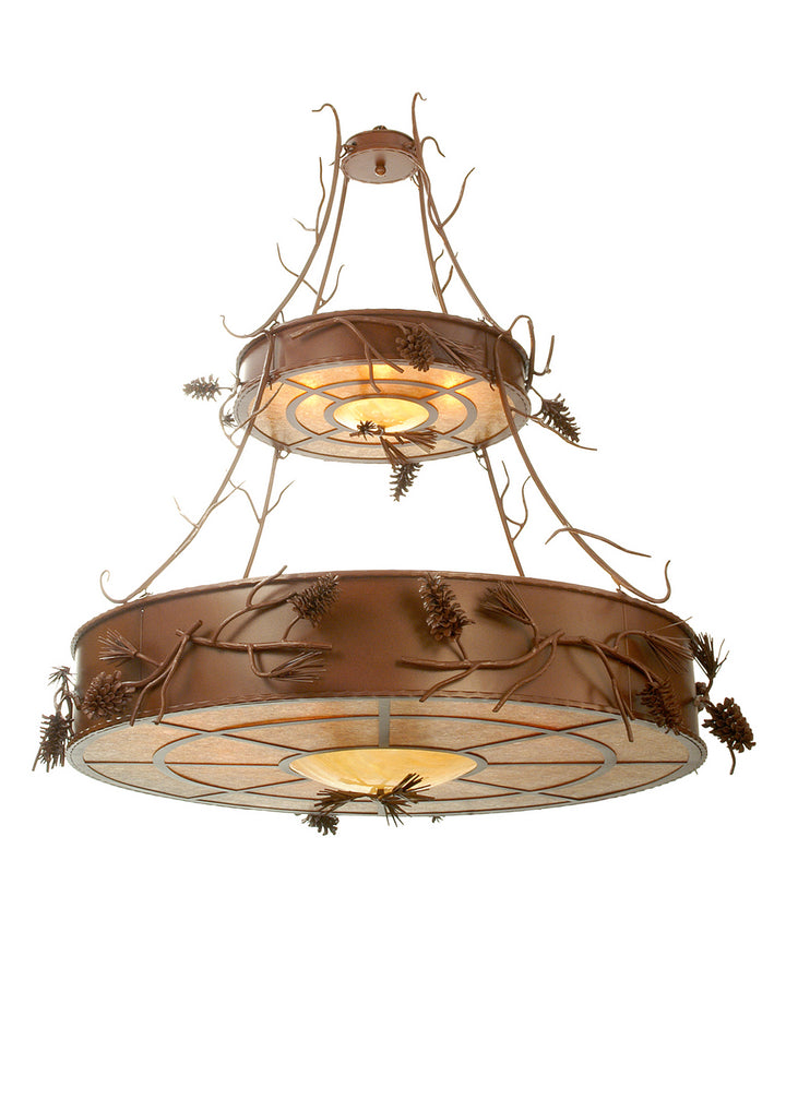 Meyda Tiffany Woodland Pine 79713 Chandelier Light - Rust