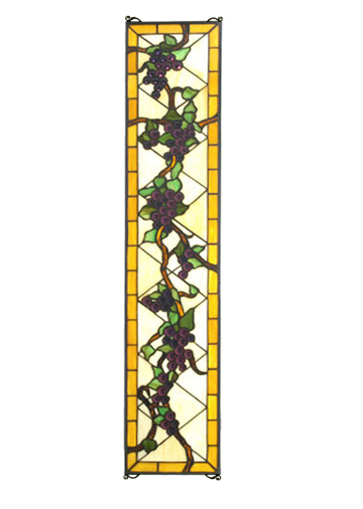 Meyda Tiffany Lighting 79792 Jeweled Grape Window Mirror Bronze / Dark