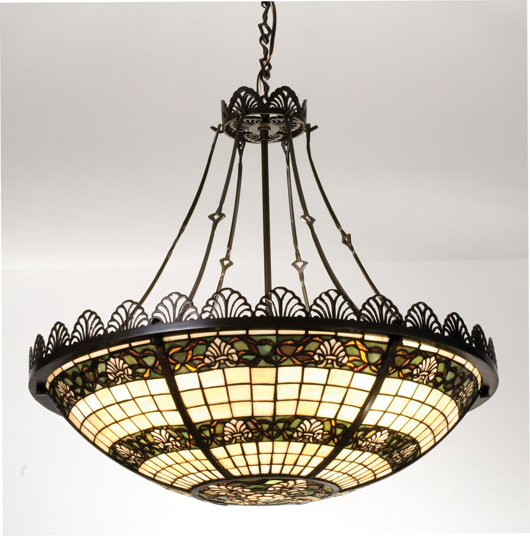 Meyda Tiffany Shell And Ribbon 79899 Pendant Light - Timeless Bronze