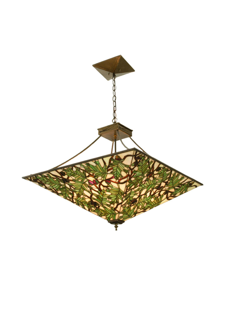 Meyda Tiffany Acorn & Oak Leaf 81067 Pendant Light - Antique Copper