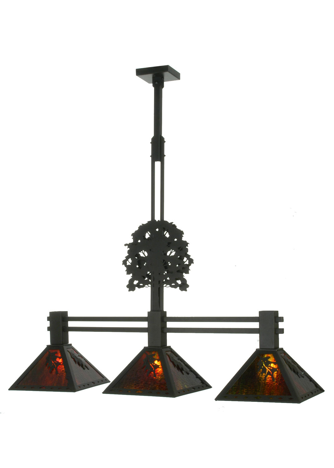 Meyda Tiffany Oak Tree 81116 Pendant Light - Black