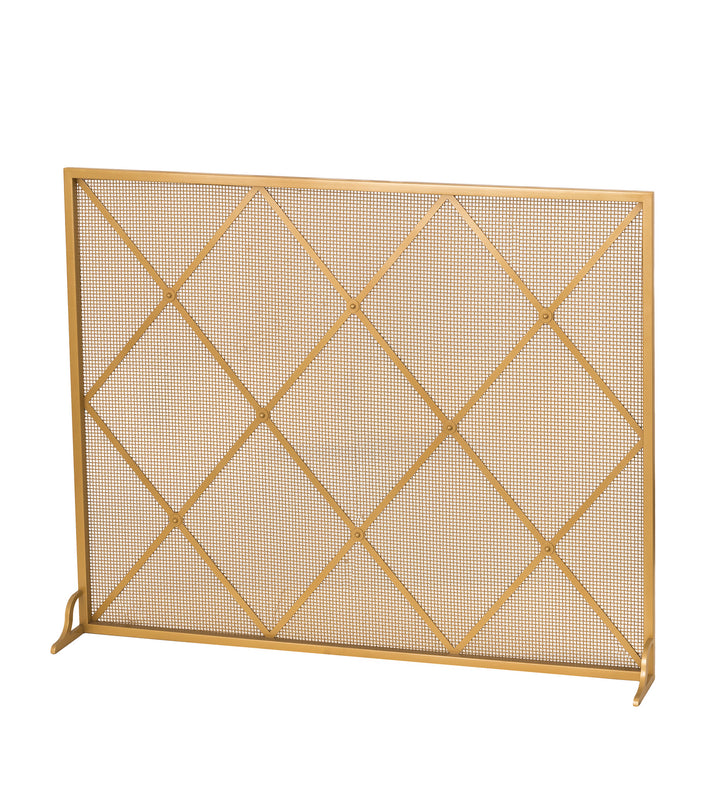 Meyda Tiffany Lighting 81242 Diamonds Fireplace Screen Home Decor Gold, Champ, Gld Leaf