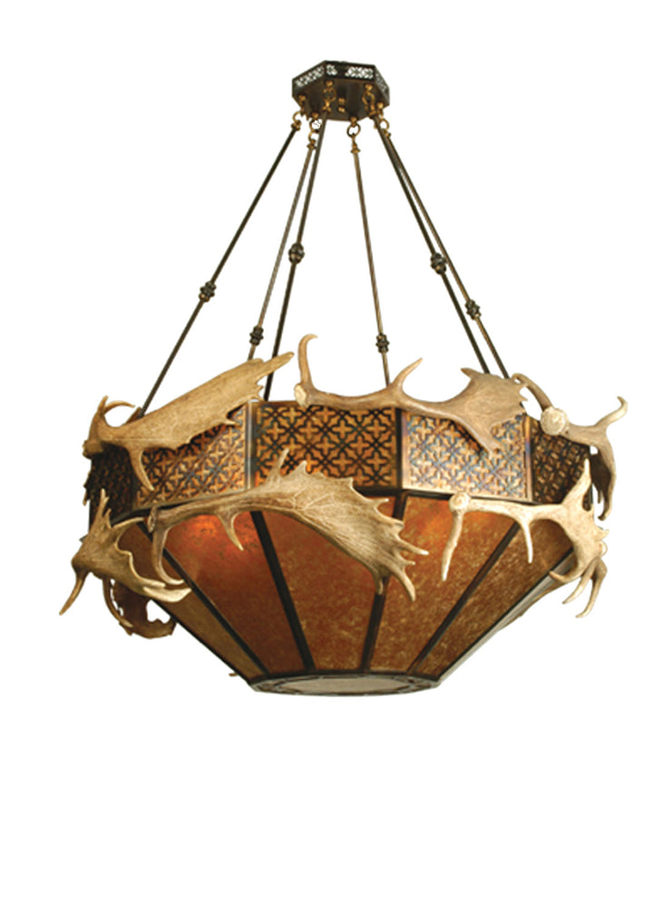 Meyda Tiffany Antlers 81333 Pendant Light - Antique Copper