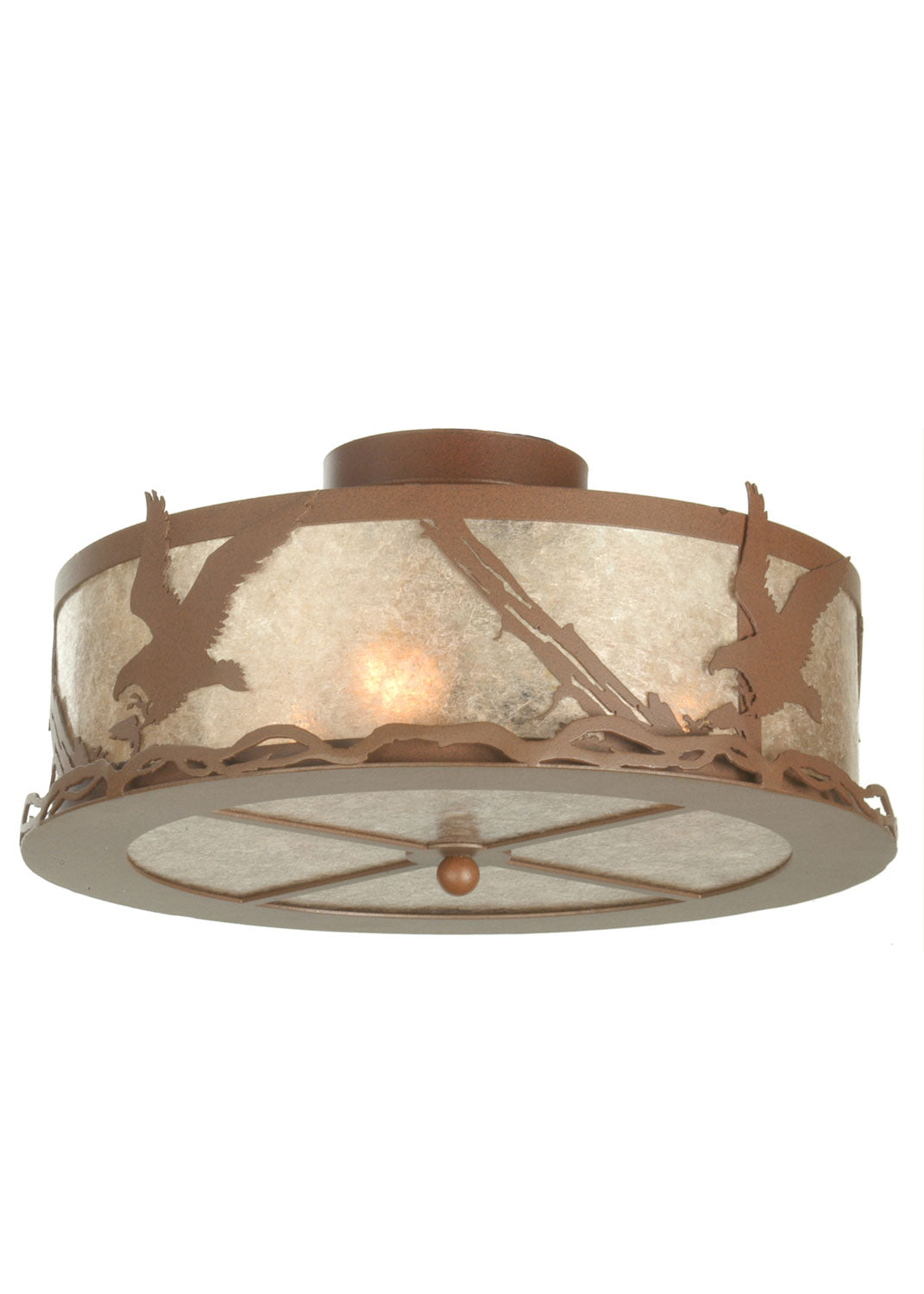 Meyda Tiffany Strike Of The Eagle 81484 Ceiling Light - Rust