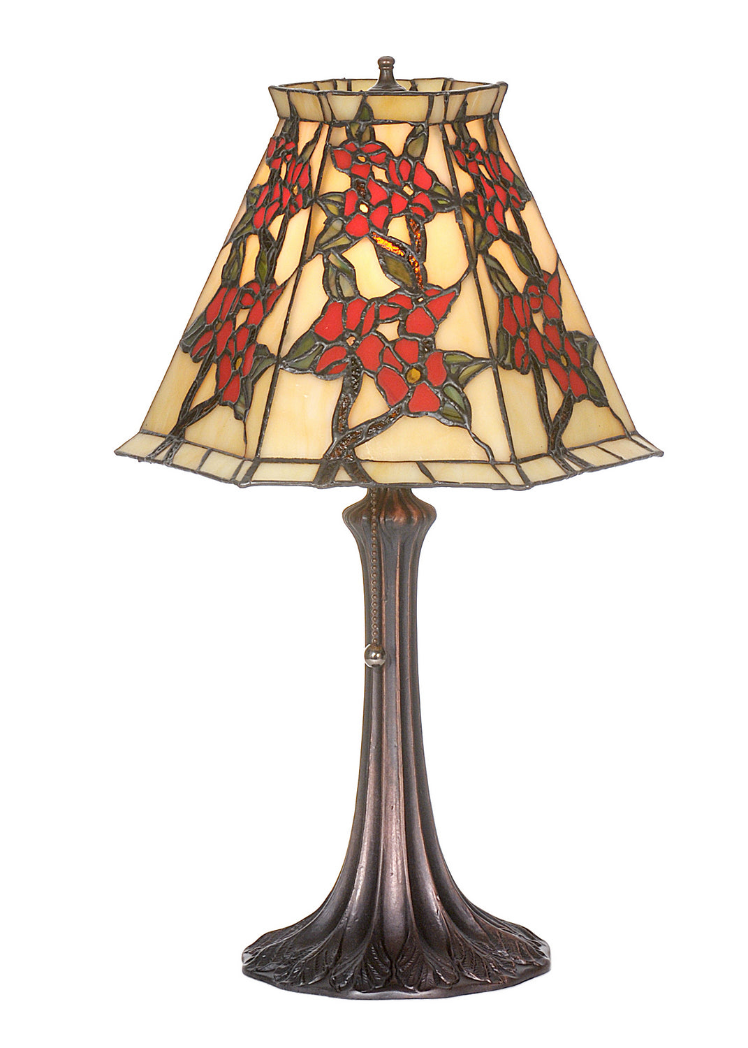 Meyda Tiffany Lighting 81620 Oriental Peony One Light Accent Lamp Lamp Bronze / Dark