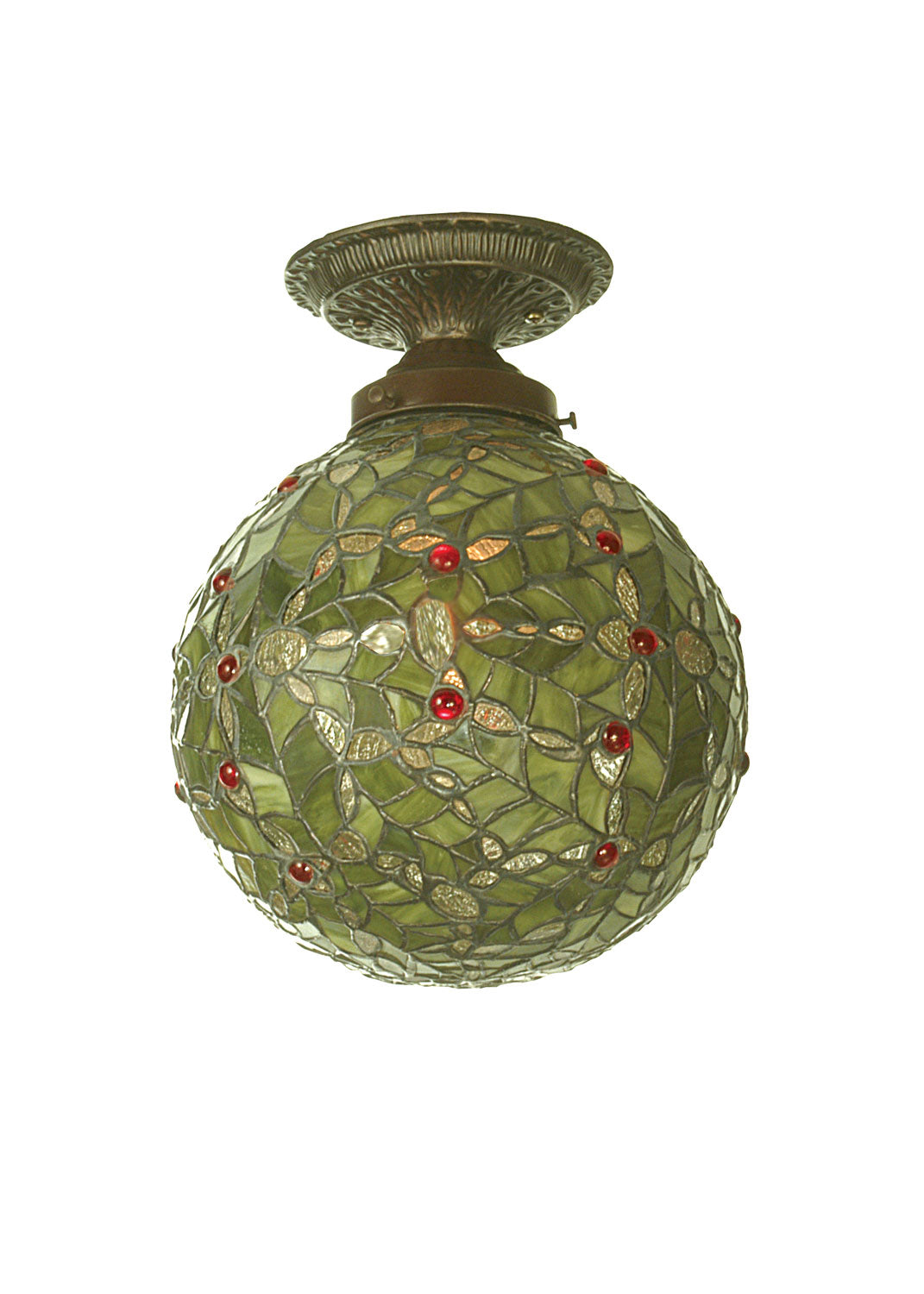 Meyda Tiffany Holly Ball 81754 Ceiling Light - Antique