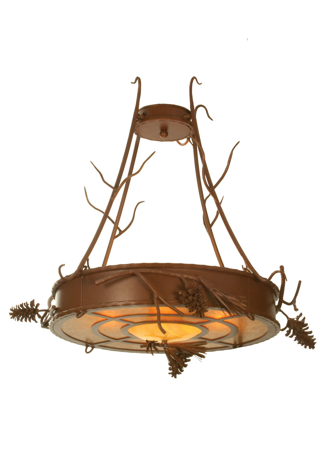 Meyda Tiffany Woodland Pine 81787 Pendant Light - Rust