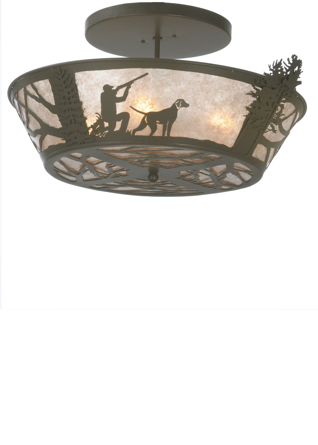 Meyda Tiffany Quail Hunter 81915 Ceiling Light - Timeless Bronze