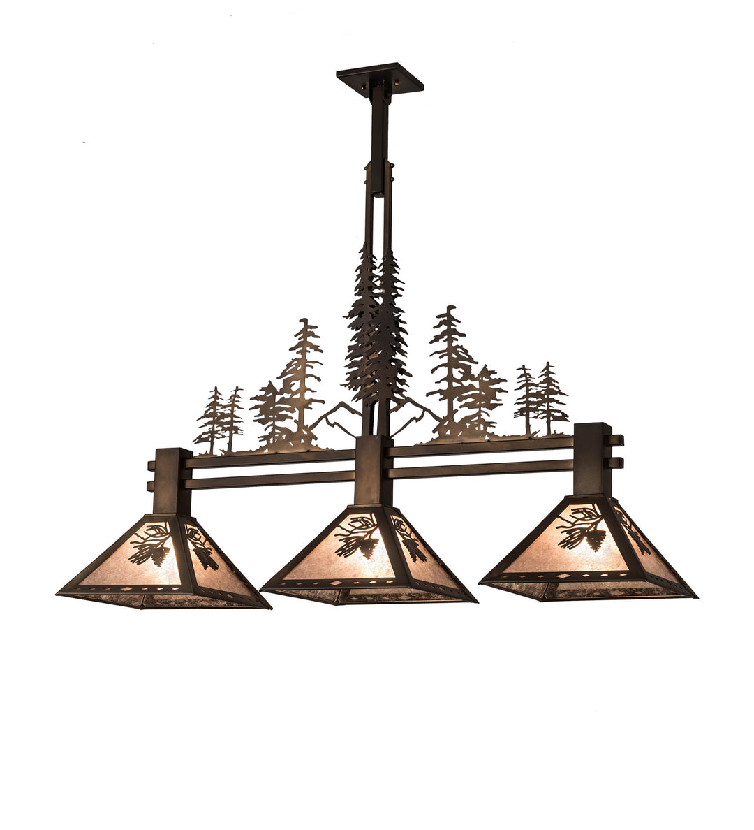 Meyda Tiffany Winter Pine 82171 Pendant Light - Antique Copper