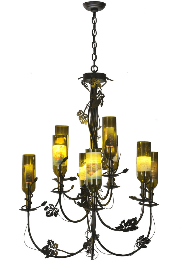 Meyda Tiffany Tuscan Vineyard 82695 Chandelier Light - Black