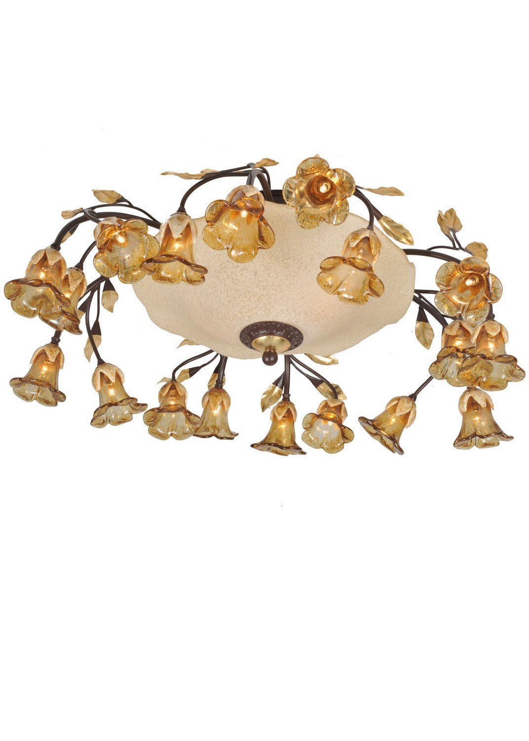 Meyda Tiffany Celestial Bouquet 82759 Ceiling Light - Mahogany Bronze