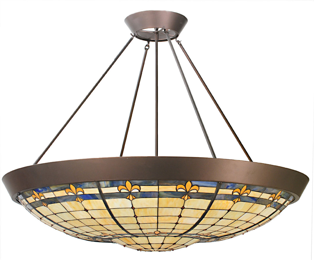 Meyda Tiffany Fleur-De-Lite 82880 Pendant Light - Mahogany Bronze