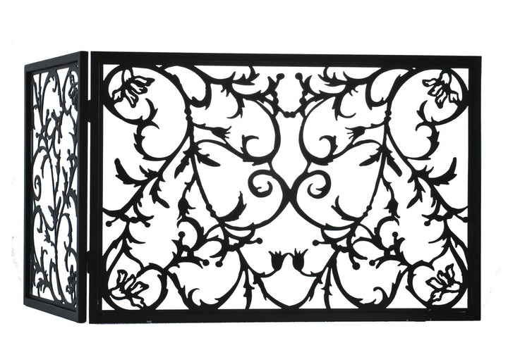 Meyda Tiffany Lighting 97928 Vine Fireplace Screen Home Decor Black