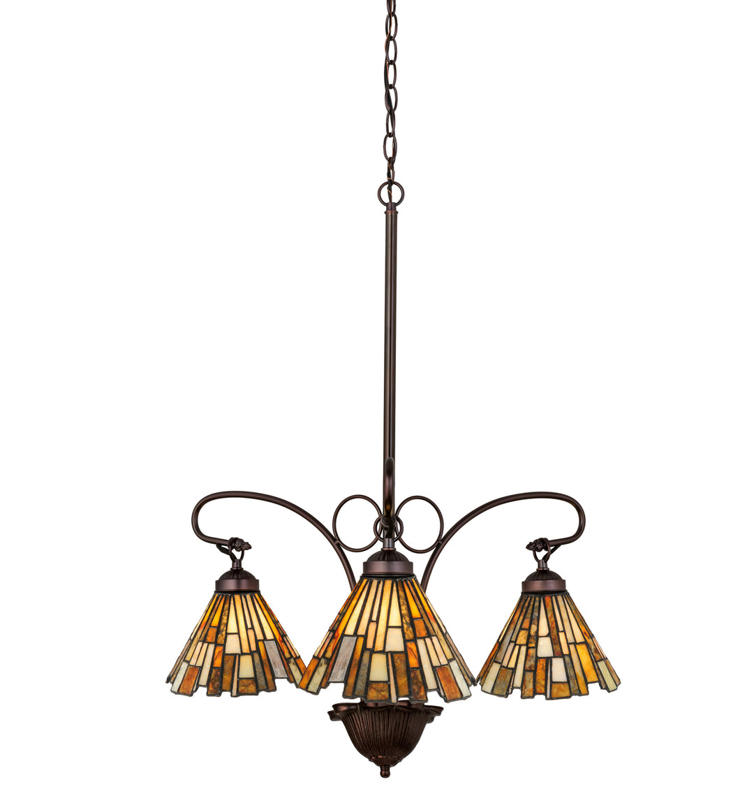 Meyda Tiffany Delta 98058 Chandelier Light - Mahogany Bronze