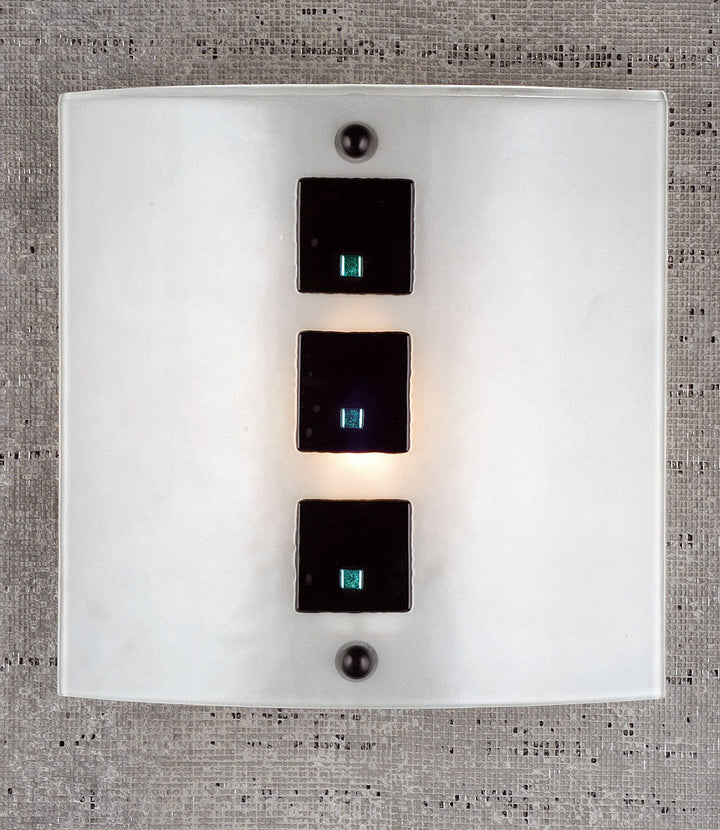 Meyda Tiffany Metro Fusion 98157 Wall Light - Clear/Black Square/Dicro