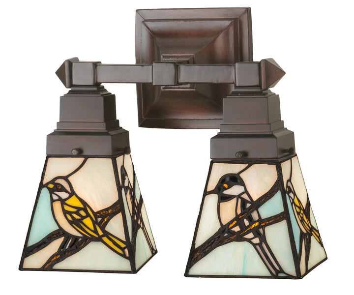 Meyda Tiffany Backyard Friends 98519 Bath Vanity Light 12 in. wide - Antique