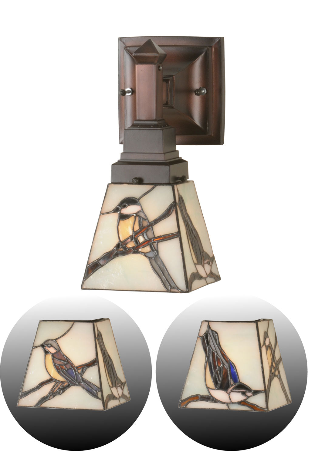 Meyda Tiffany Backyard Friends 98530 Wall Light - Antique