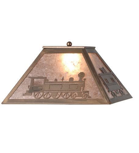 Meyda Tiffany Lighting 98689 Train Shade Lamp Shade Copper/Antique/Verde