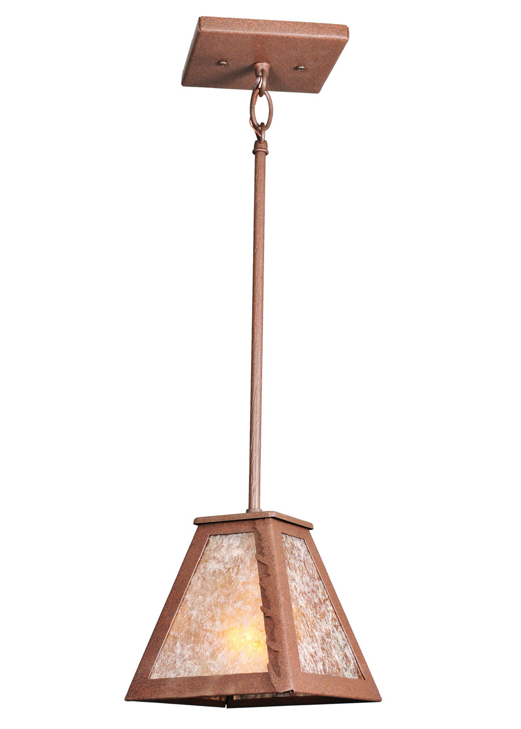 Meyda Tiffany Lighting 98766 Leaf Edge One Light Mini Pendant Outdoor Bronze / Dark