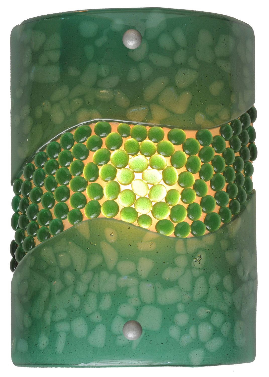 Meyda Tiffany Metro Fusion 98907 Wall Light - Green/Green Pebbles