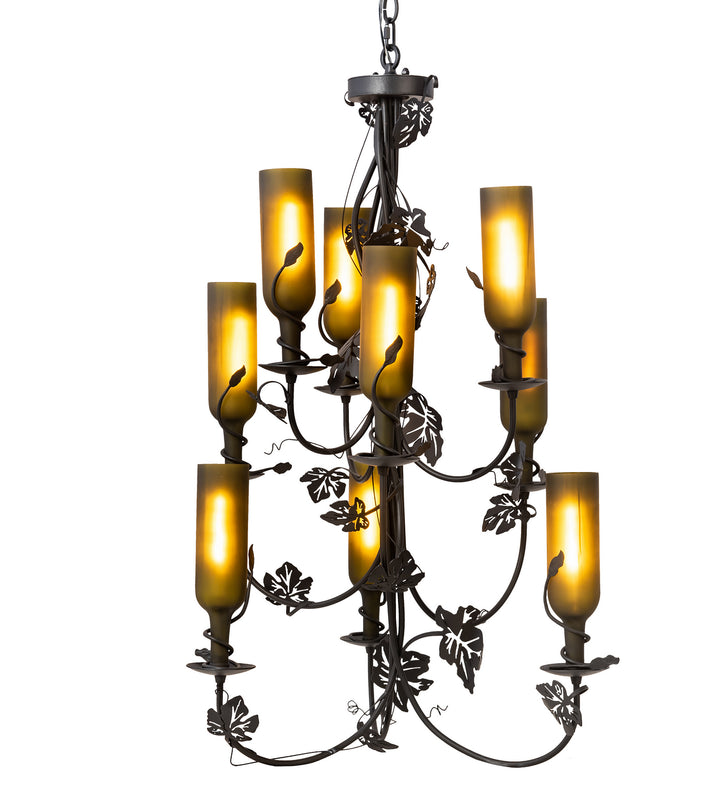 Meyda Tiffany Tuscan Vineyard 99035 Chandelier Light - Black