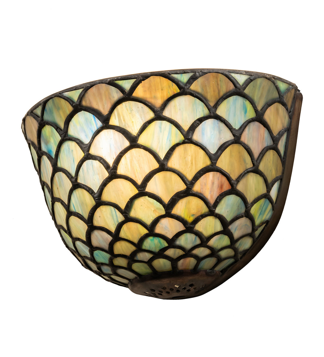 Meyda Tiffany Tiffany Fishscale 99197 Wall Light - Green/Blue