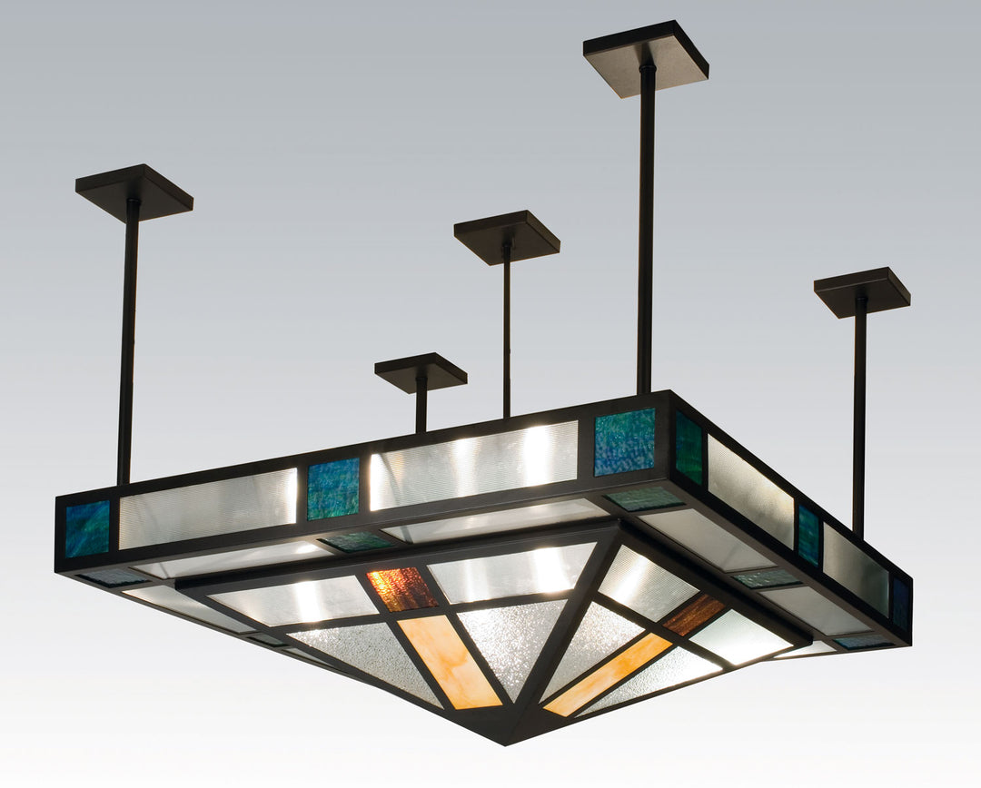 Meyda Tiffany Polaris 99207 Ceiling Light - Black/Glass See Vi