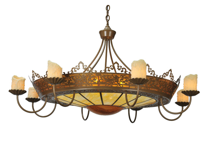 Meyda Tiffany Stanley 99367 Chandelier Light - Antique Hammered Gold