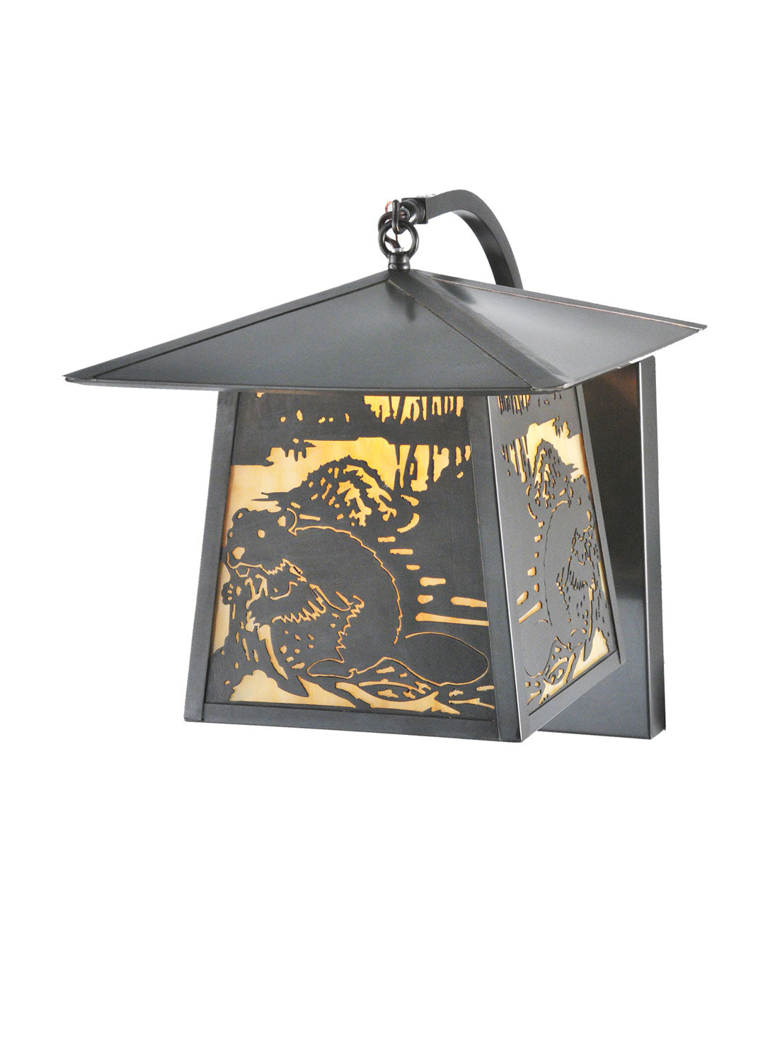 Meyda Tiffany Lighting 99455 Stillwater One Light Wall Sconce Outdoor Bronze / Dark