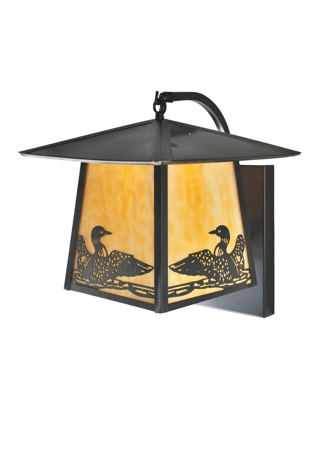 Meyda Tiffany Lighting 99457 Stillwater One Light Wall Sconce Outdoor Bronze / Dark