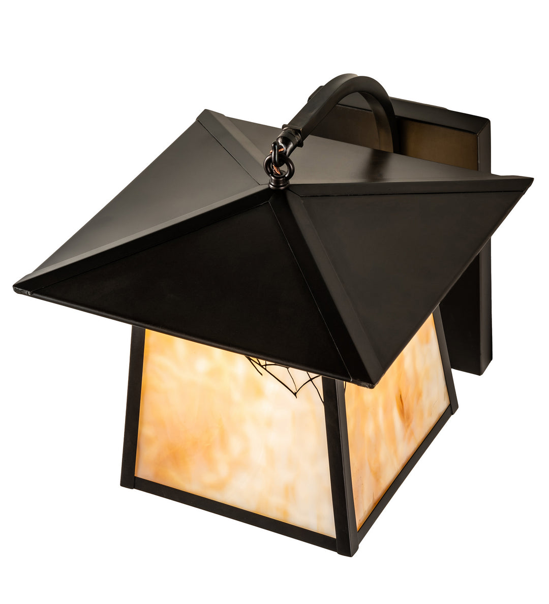 Meyda Tiffany Lighting 99459 Stillwater One Light Wall Sconce Outdoor Bronze / Dark