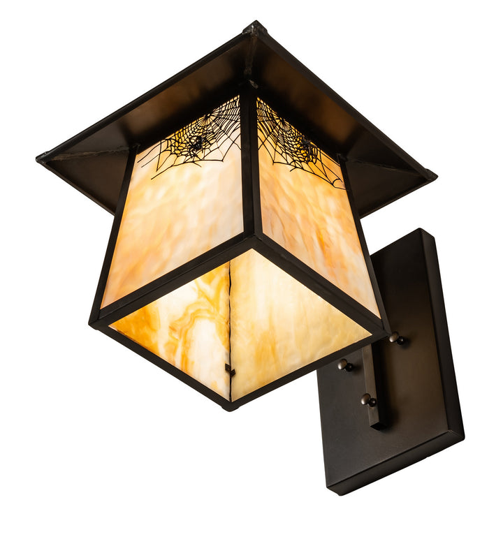 Meyda Tiffany Lighting 99459 Stillwater One Light Wall Sconce Outdoor Bronze / Dark