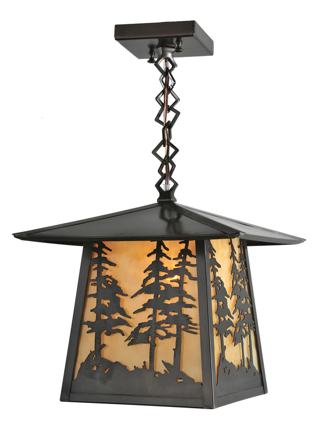 Meyda Tiffany Lighting 99530 Stillwater One Light Pendant Outdoor Bronze / Dark