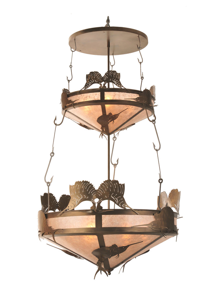 Meyda Tiffany Catch Of The Day 99648 Chandelier Light - Antique Copper