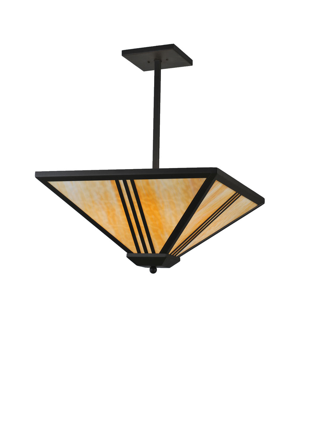 Meyda Tiffany Tres Lineas 99751 Pendant Light - Wrought Iron