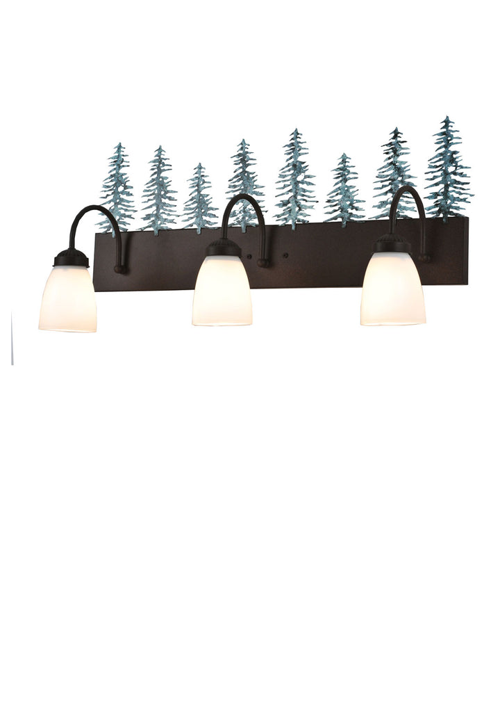 Meyda Tiffany Tall Pines 99783 Bath Vanity Light 28 in. wide - Cafe-Noir