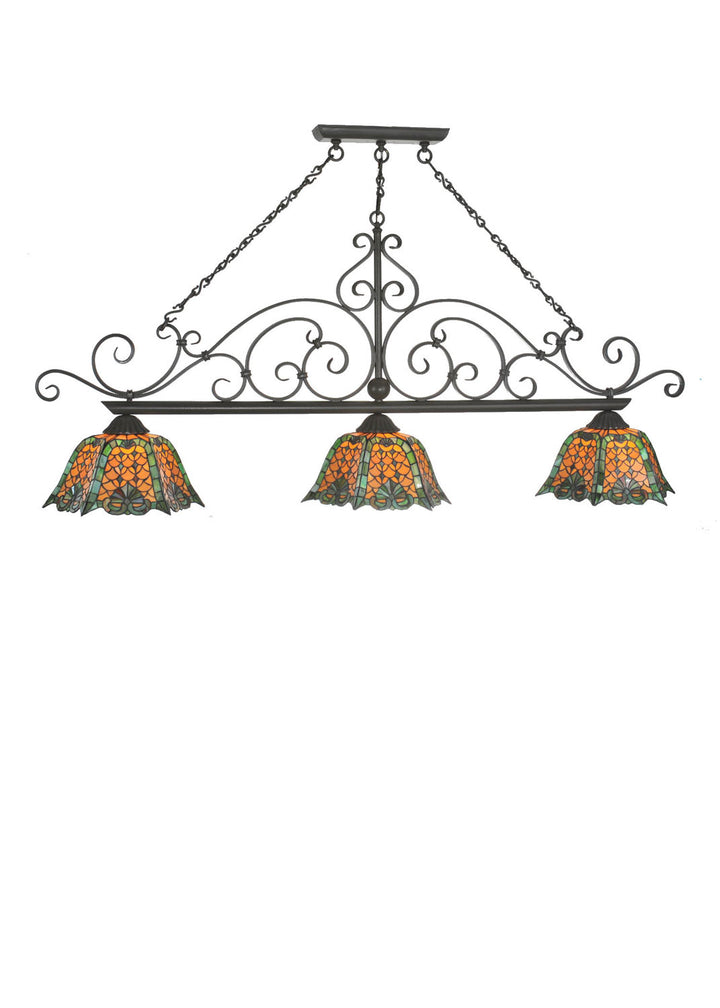 Meyda Tiffany Duffner & Kimberly Shell & Diamond 99901 Pendant Light - Timeless Bronze