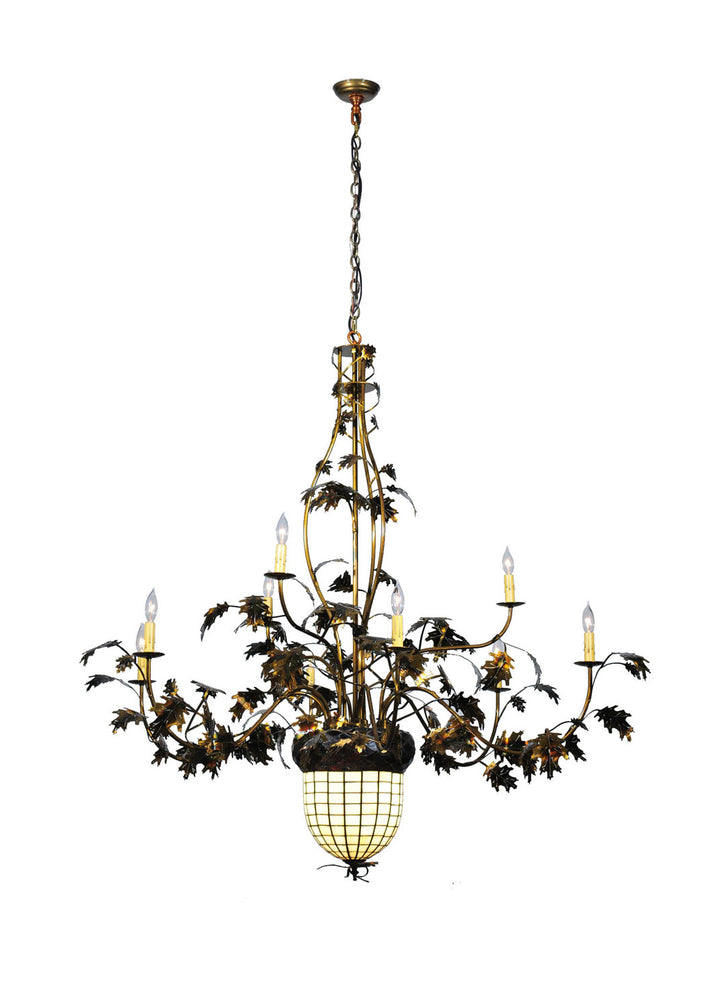 Meyda Tiffany Greenbriar Oak 99911 Chandelier Light - Pbnawg Beige