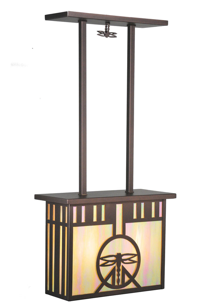 Meyda Tiffany Damselfly 99998 Pendant Light - Mahogany Bronze