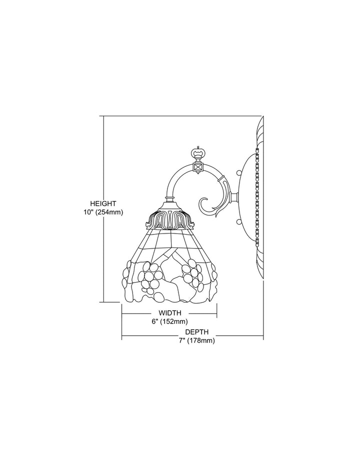 Elk Mix-N-Match 071-TB-07 Wall Sconce Light - Tiffany Bronze