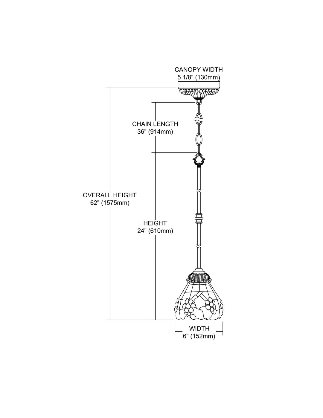 Elk Mix-N-Match 078-TB-07 Pendant Light - Tiffany Bronze