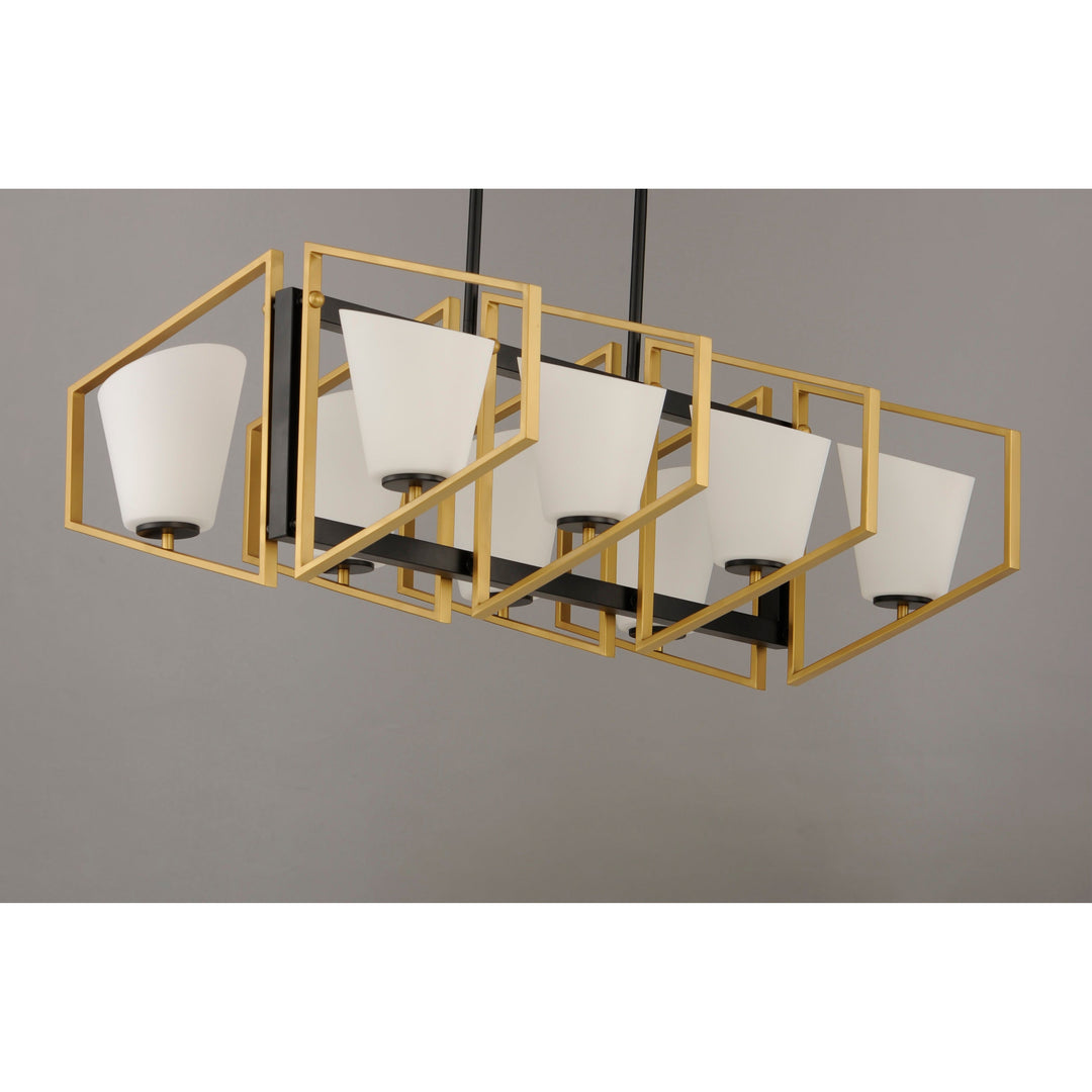 Maxim Oblique 26358SWGLDBK Pendant Light - Gold / Black