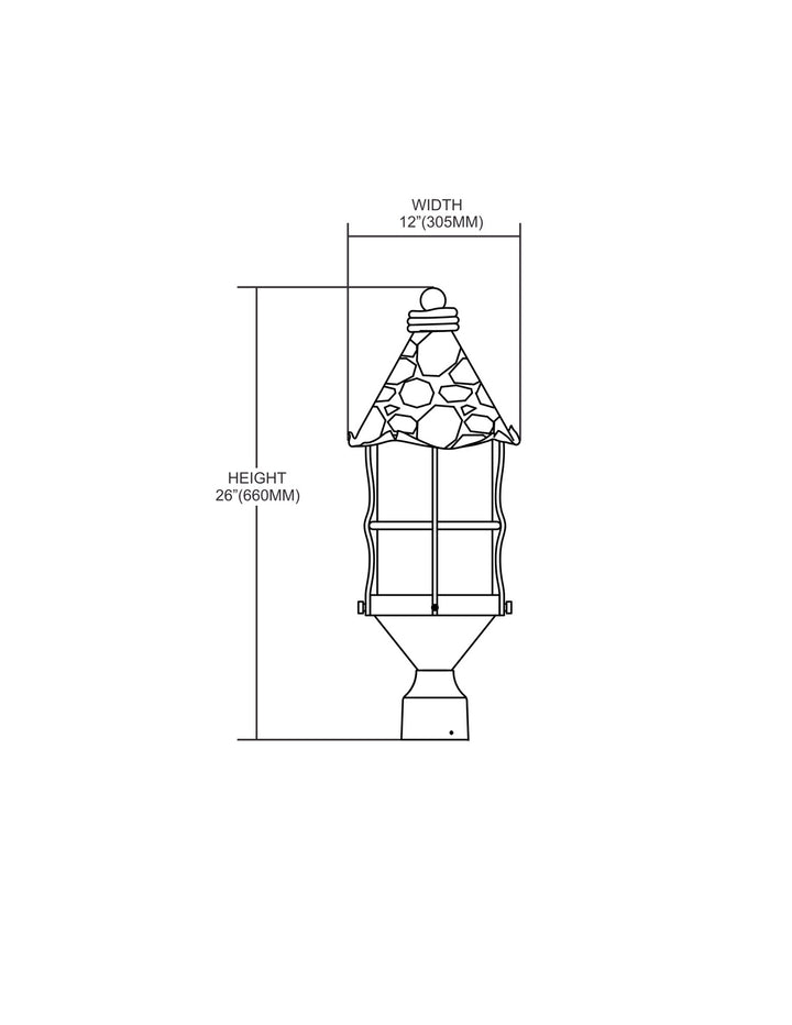 Elk Lighting 389-AC  Rustica Outdoor Antique Copper