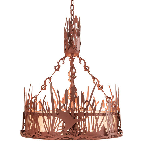 Meyda Tiffany Ducks In Flight 26380 Pendant Light - Rust